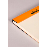 Block Rhodia A5 70Bl blanko schwarz