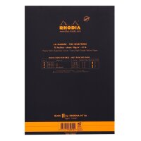 Block Rhodia A5 70Bl liniert schwarz