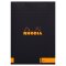 Block Rhodia A5 70Bl liniert schwarz