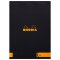 Block Rhodia A4 70Bl liniert schwarz