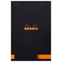 Rhodia Block A4+ 70Bl blanko schwarz