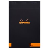 Block Rhodia A4+ 70Bl liniert schwarz