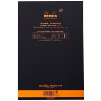 Block Rhodia A4+ 70Bl liniert schwarz