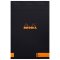 Block Rhodia A4+ 70Bl liniert schwarz