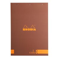 Rhodia coloR A4 lin 70Bl schoko