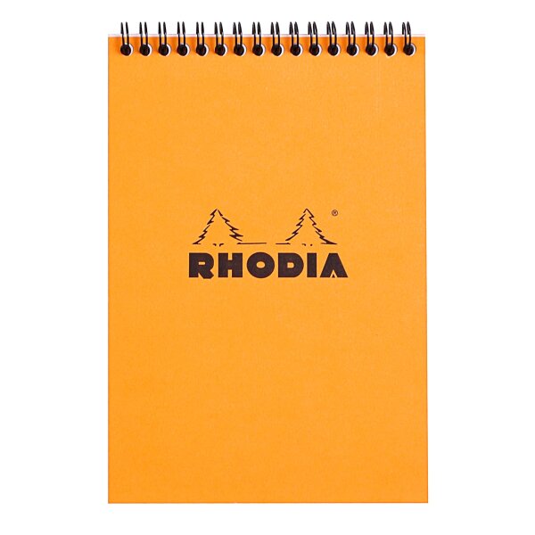 RHODIA Spiralnotizblock No. 16, DIN A5, kariert, orange