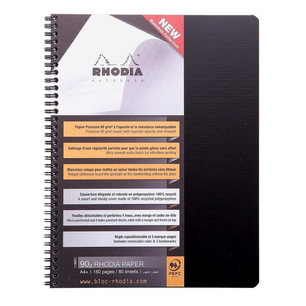 RHODIA Collegeblock "Office Note Book", DIN A4+, liniert