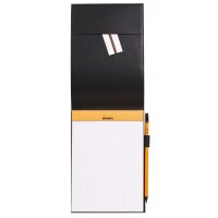 Block Rhodia m Hülle 155x223 kar schwarz