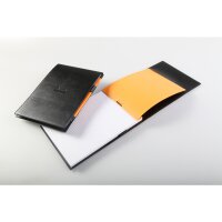 Block Rhodia m Hülle 155x223 kar schwarz