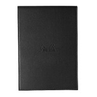 Block Rhodia m Hülle 155x223 kar schwarz