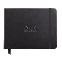 Webnotebook 14x11 96S blanko schwarz