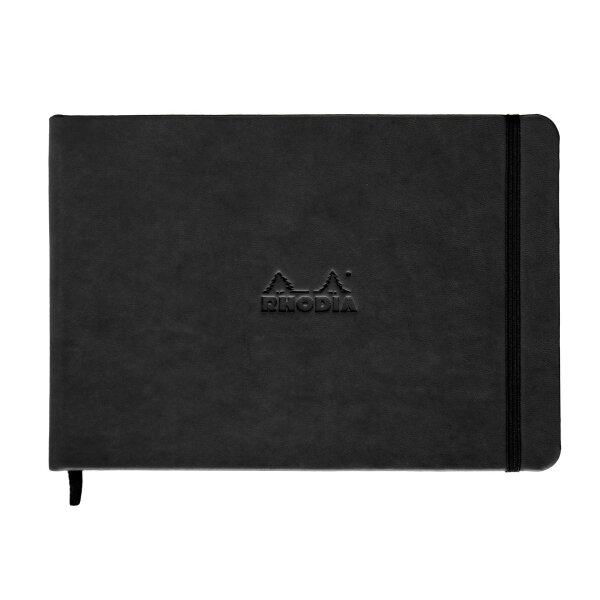 Webnotebook A5 96S blanko schwarz