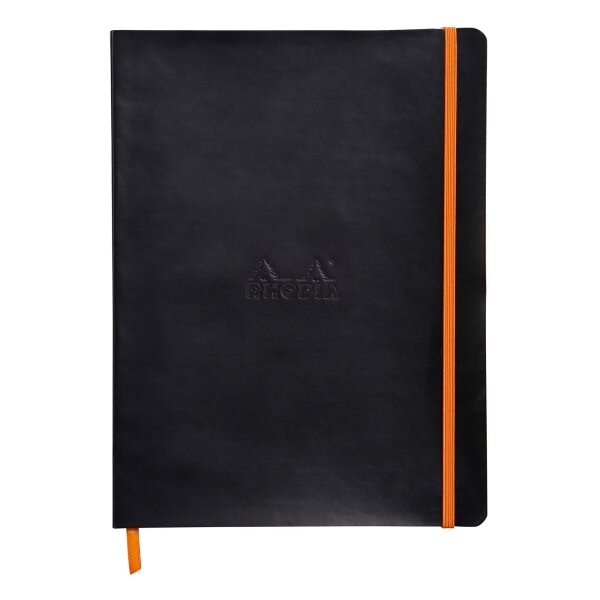 Rhodia Flex Nbuch 19x25 L 72Bl schwarz