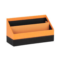 RHODIA Briefablage, aus Kunstleder, orange