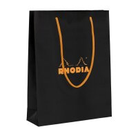 Papiertasche Rhodia 25x33x8 schwarz