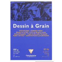 Clairefontaine "Dessin à Grain" Zeichenblock A4 30 Blatt 180g/qm kopfgeleimt