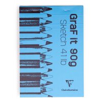 Skizzenbl Graf It A6 90g 80Bl blau