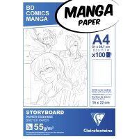 Manga Block Storyboard A4 100Bl 55g