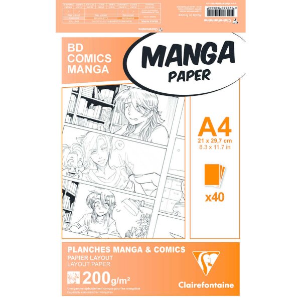 Manga Etui BD/Comic A4 40Bl O 200g