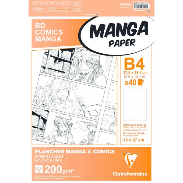 Manga Etui BD/Comic B4 40Bl 200g