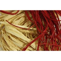 Bast Rolle Natur 50g rot