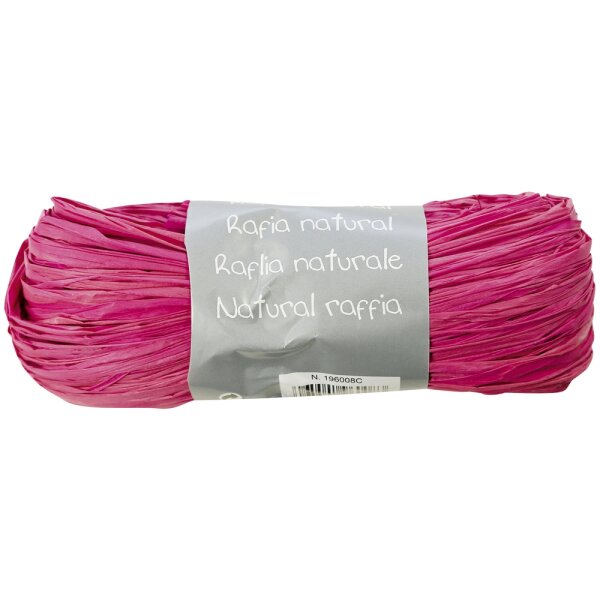 Bast Rolle Natur 50g rosa