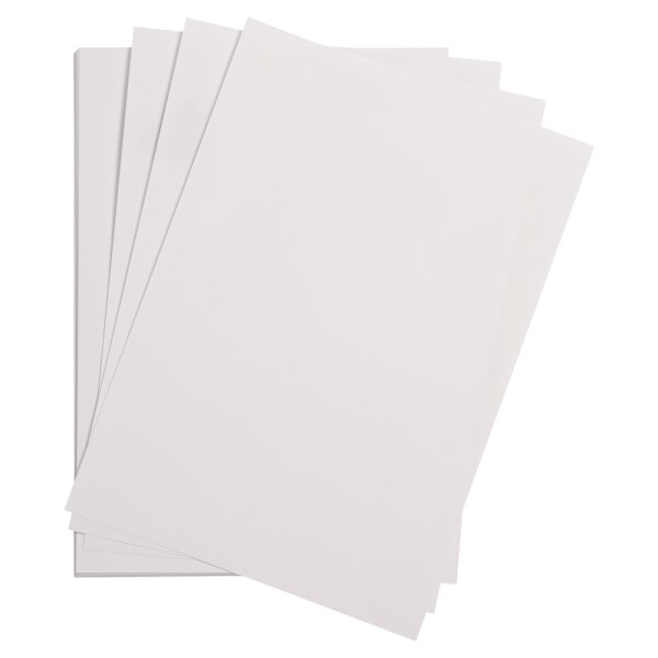 Tonpapier 130g/qm 50 x 70cm,  VE = 25 Bogen - weiss