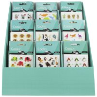 MAILDOR 3-D Sticker 90er Display - Wilde Tiere