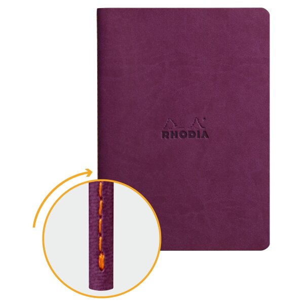 Rhodia Notizbuc A5 32Bl dot violett