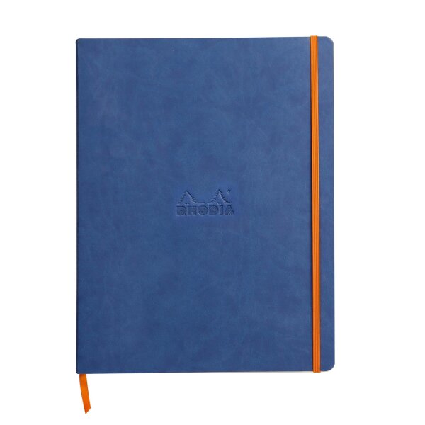 RHODIA Notizbuch RHODIARAMA, DIN A4+, liniert, saphirblau