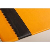 RHODIA Schreibunterlage, aus Kunstleder, orange