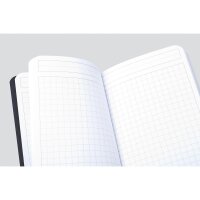 Rhodia Notizb kar gummi 90x140 or