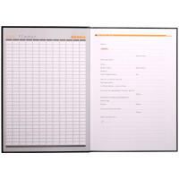 Rhodia Office Kladde A4 90g lin schwarz