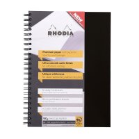 Rhodia Notebook A4 lin 90g schwarz