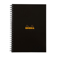 Rhodia Notebook A4 lin 90g schwarz