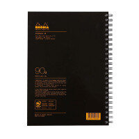 Rhodia Notebook A4 lin 90g schwarz