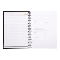 Rhodia Notebook A4 lin 90g schwarz