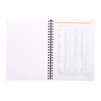 Rhodia Notebook A4 lin 90g schwarz