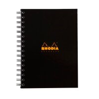 Rhodia Notebook A5 lin 90g schwarz