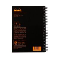 Rhodia Notebook A5 lin 90g schwarz