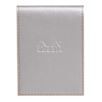 Notepad Rhodia 95x130 lin silber