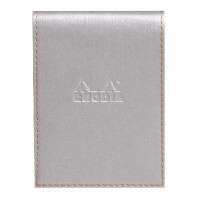 Notepad Rhodia 95x130 lin silber