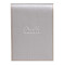 Notepad Rhodia 95x130 lin silber