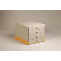 Rhodia Schubladenbox 4er beige