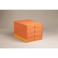 Rhodia Schubladenbox 4er Mandarine