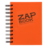 Zap Book Spirale Sort2 A6 80g 160Bl