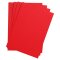 Zeichenpapier A4 160g rot 5Blatt