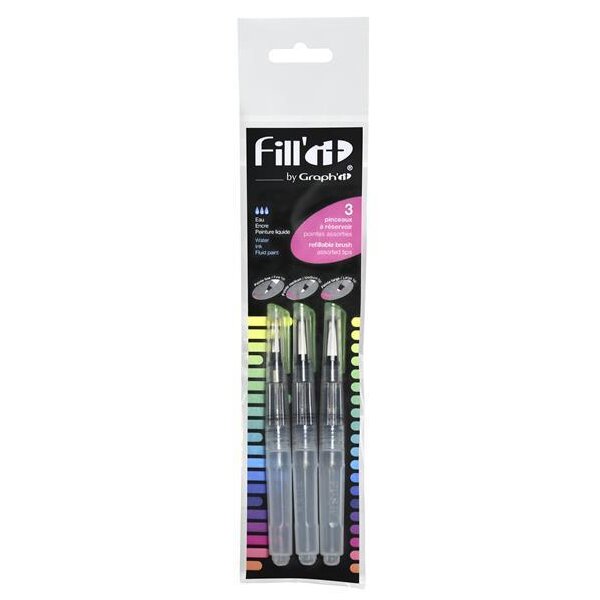 FILL IT Wassertankpinsel 5ml - 3er Set F / M / L