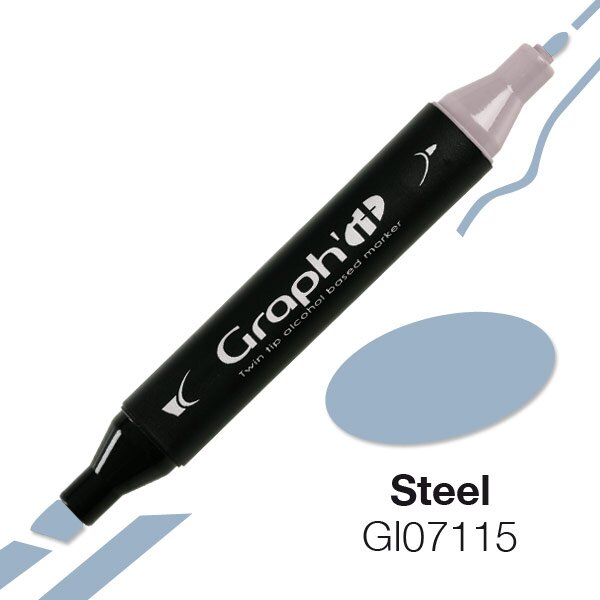 Layoutmarker GRAPHIT Farbe 7115 - Steel