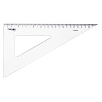 Zeichendreick College 60 Grad Hyp.30cm, transparent, Teilung 25cm